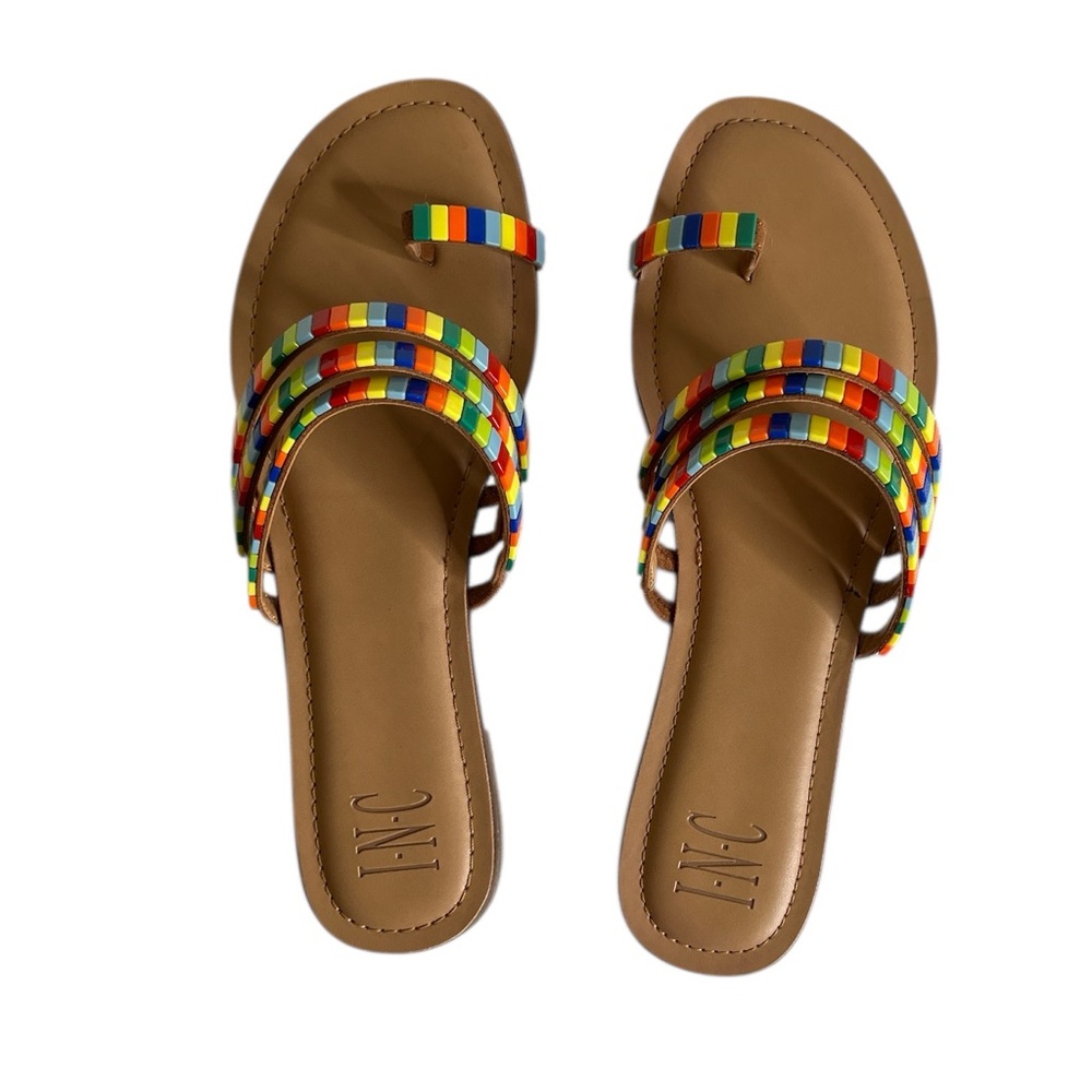INC International Concepts Multicolor Strappy Sandals